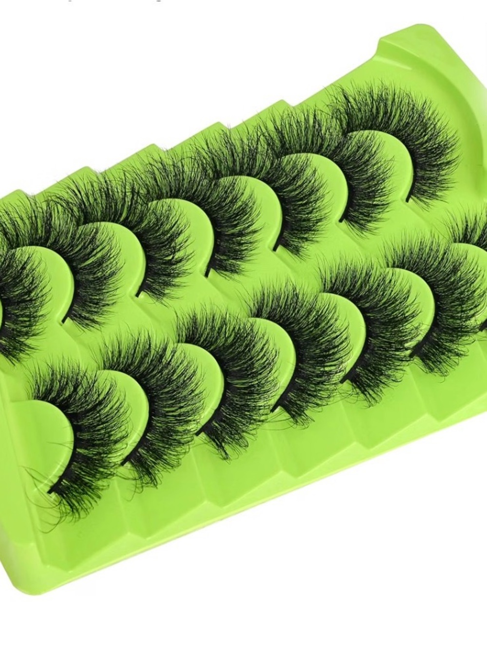 Faux Mink Lashes Wispy False Eyelashes 3D Strip Lashes 17mm Cat Eye 7 Pairs - Picture 3 of 4